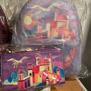 Loungefly Ariel Castle Set bag and wallet